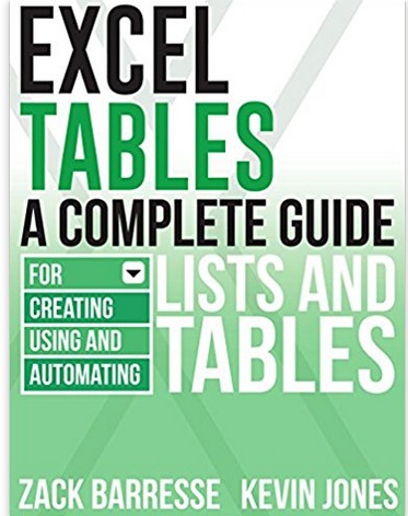 Excel Tables Book